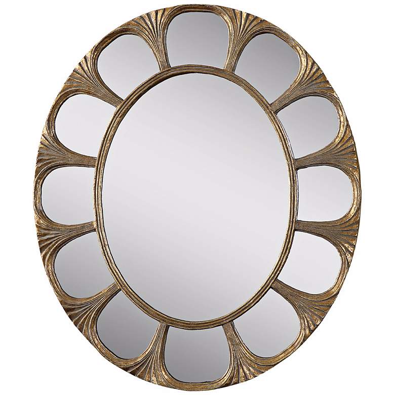 Image 1 Uttermost Marcellinara 29 inch High Gold Wall Mirror