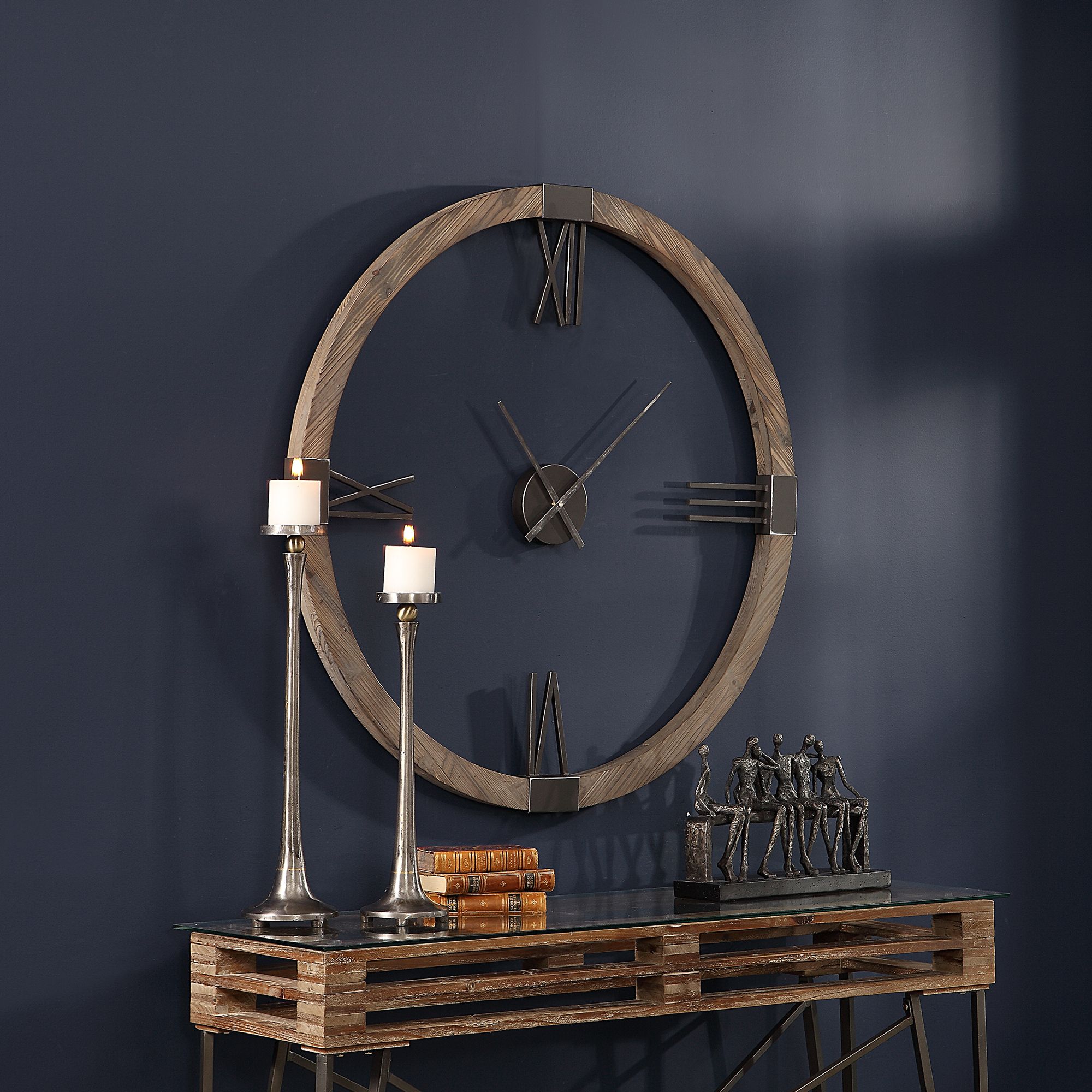 Image 4 Uttermost Marcelo Modern Wall Clock more views