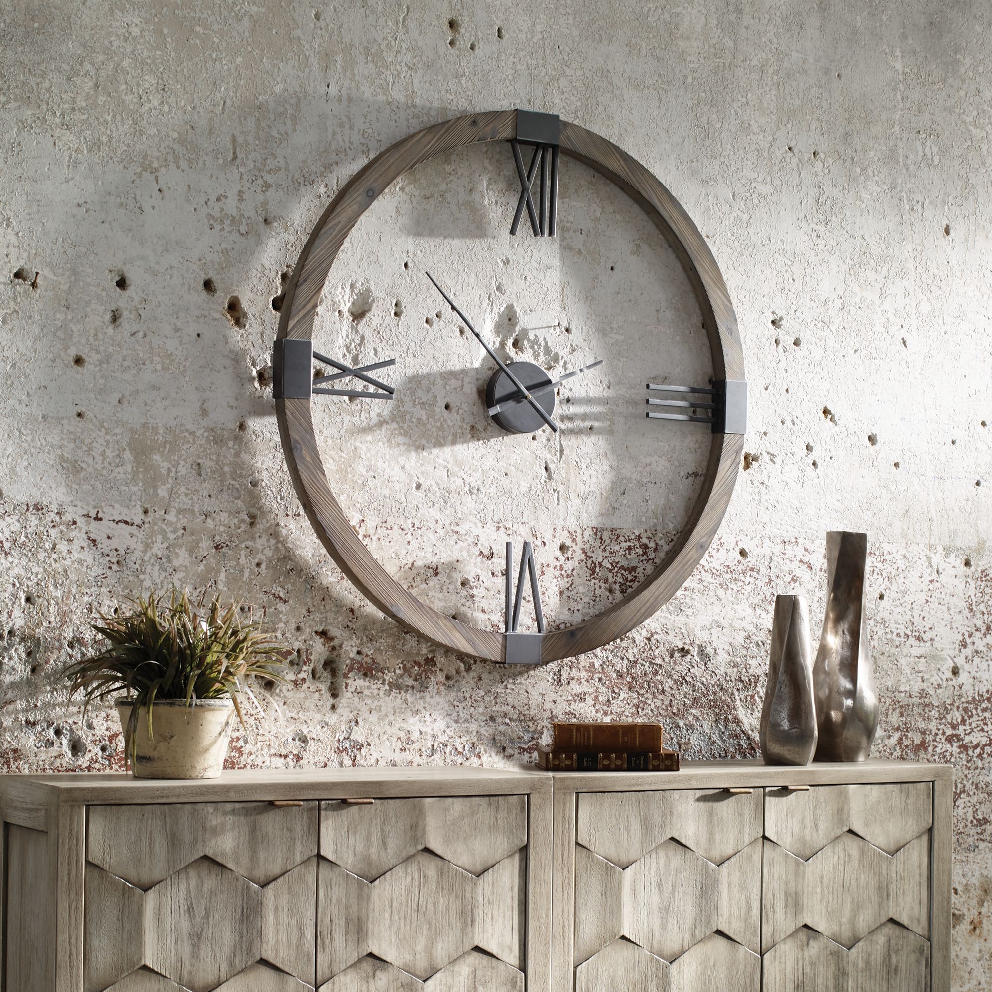 Image 7 Uttermost Marcelo Modern Wall Clock more views