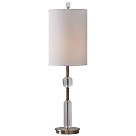 Image2 of Uttermost Margo 33 1/4" Steel and Crystal Buffet Table Lamp