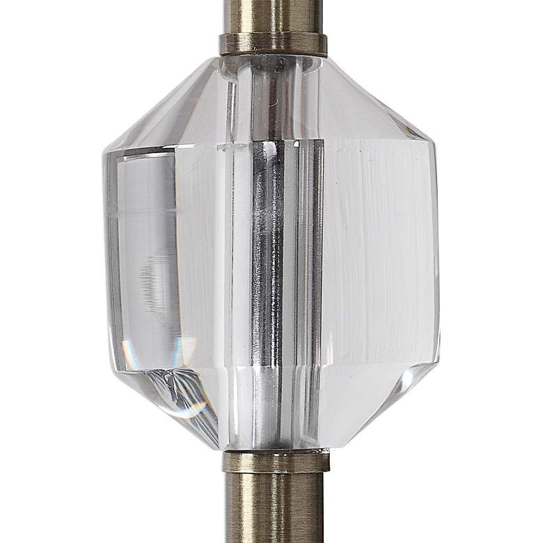 Image 4 Uttermost Margo 33 1/4" Steel and Crystal Buffet Table Lamp more views