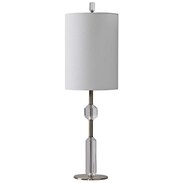 Image 6 Uttermost Margo 33 1/4 inch Steel and Crystal Buffet Table Lamp more views
