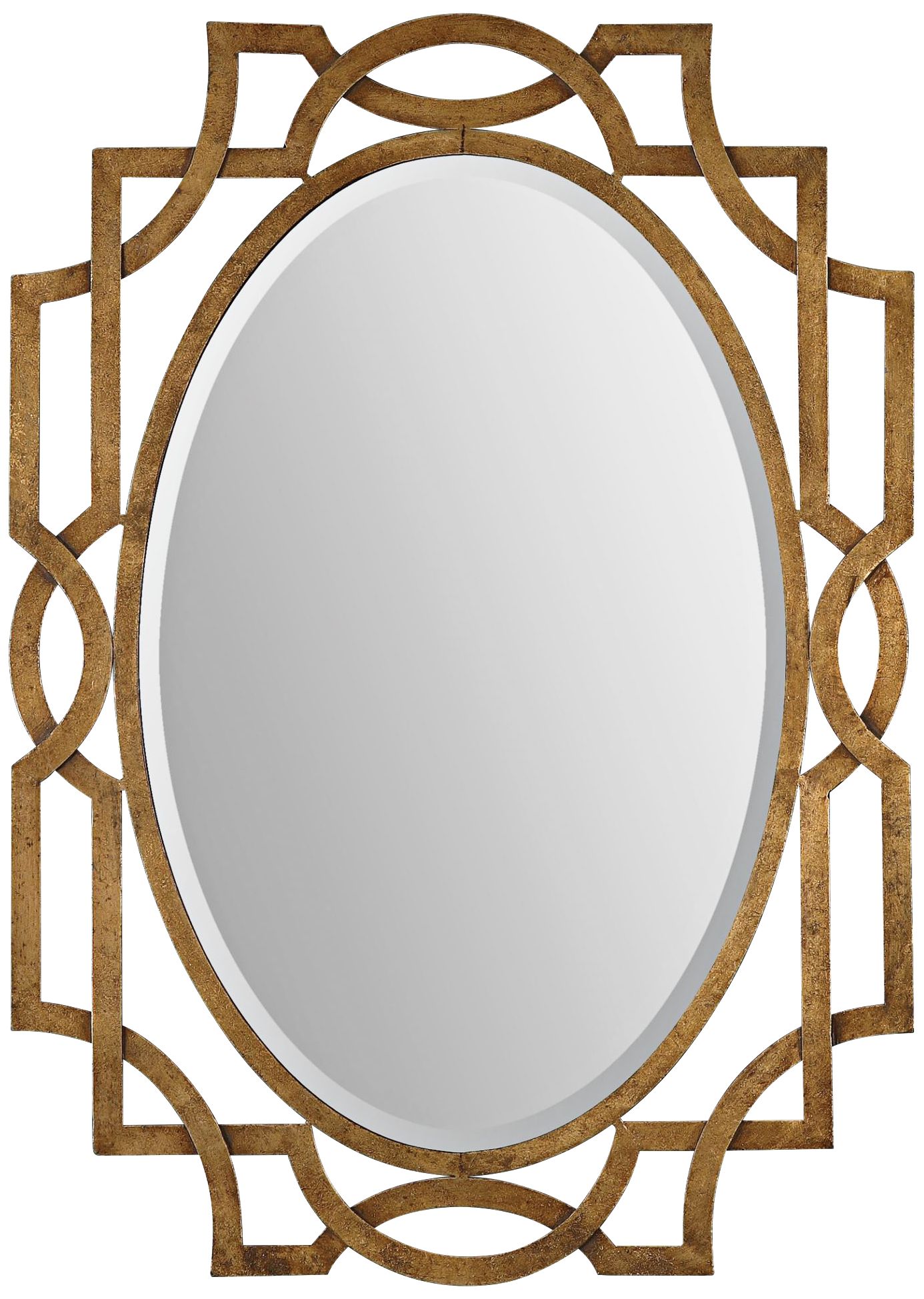 Uttermost Margutta Gold Leaf 30" x 41" Wall Mirror