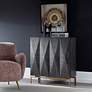 3_Uttermost Marico 34" High Ebony and Gold Console Cabinet more views