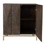 4_Uttermost Marico 34" High Ebony and Gold Console Cabinet more views