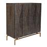 5_Uttermost Marico 34" High Ebony and Gold Console Cabinet more views