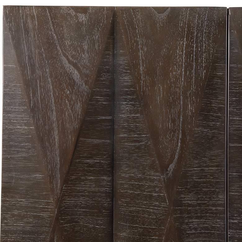 Image 7 Uttermost Marico 34" High Ebony and Gold Console Cabinet more views