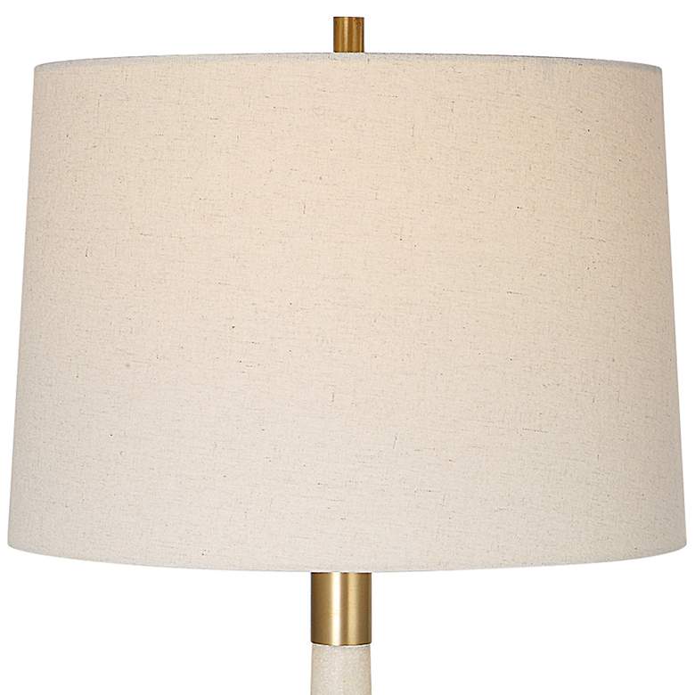 Image 3 Uttermost Marille 35 1/2" Modern Faux Ivory Stone Buffet Table Lamp more views