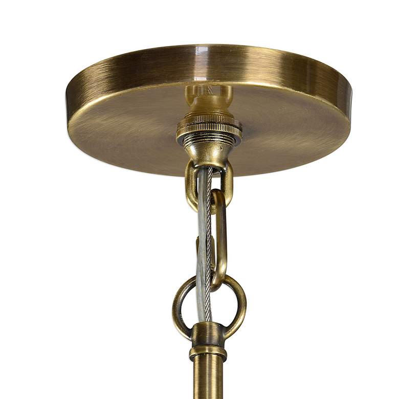 Image 5 Uttermost Marinot 26" Wide Antique Brass 12-Light Chandelier more views