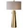 Uttermost Maris Plated Antiqued Brass Metal Table Lamp
