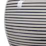 Uttermost Marisa Off-White Blue Stripe Ceramic Table Lamp