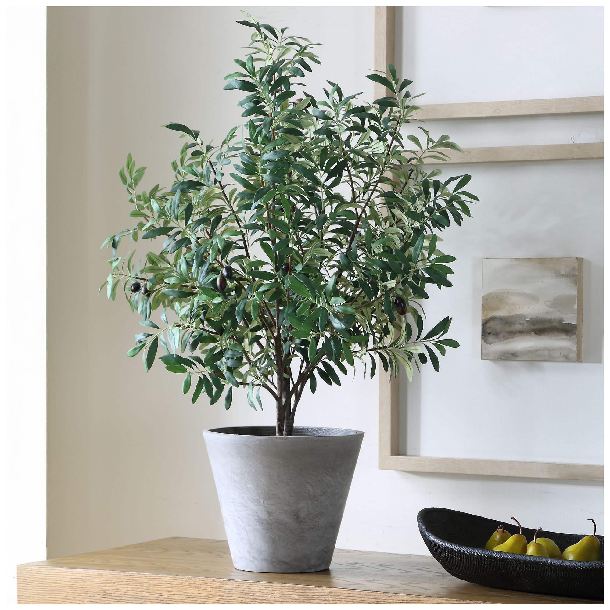 Image 3 Uttermost Marisol 45 1/4" High Artificial Potted Olive Tree in Planter more views
