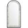 Uttermost Marlowe Black 80" High Arch Mirror