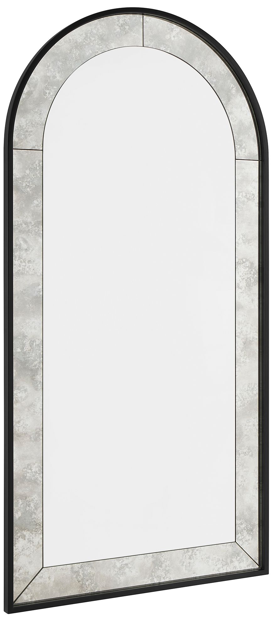 Image 4 Uttermost Marlowe Black 80" High Arch Mirror more views