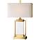 Uttermost Marnett White Marble Table Lamp