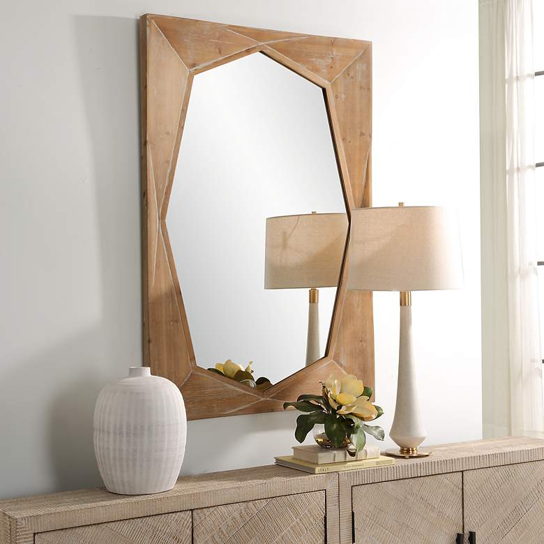 Image 3 Uttermost Marquise Natural 36" x 52" Rectangular Wall Mirror more views