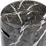 6_Uttermost Marvel Black White Marbled Ceramic Garden Stool more views