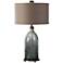 Uttermost Massana Olive-Gray Seeded Glass Table Lamp