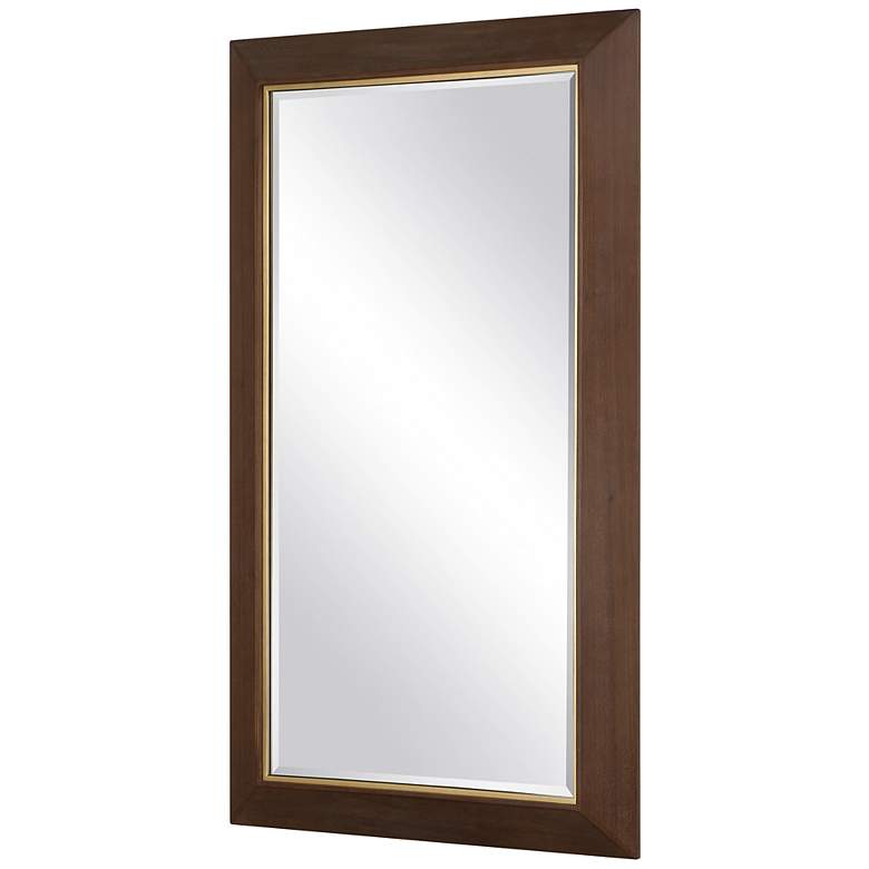 Image 4 Uttermost Matheson 37 3/4" x 68" Dark Brown Mirror more views