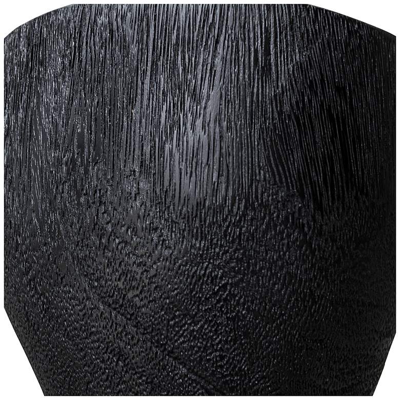 Image 6 Uttermost Mattison 24" H Black Teak Wood Drink Table more views