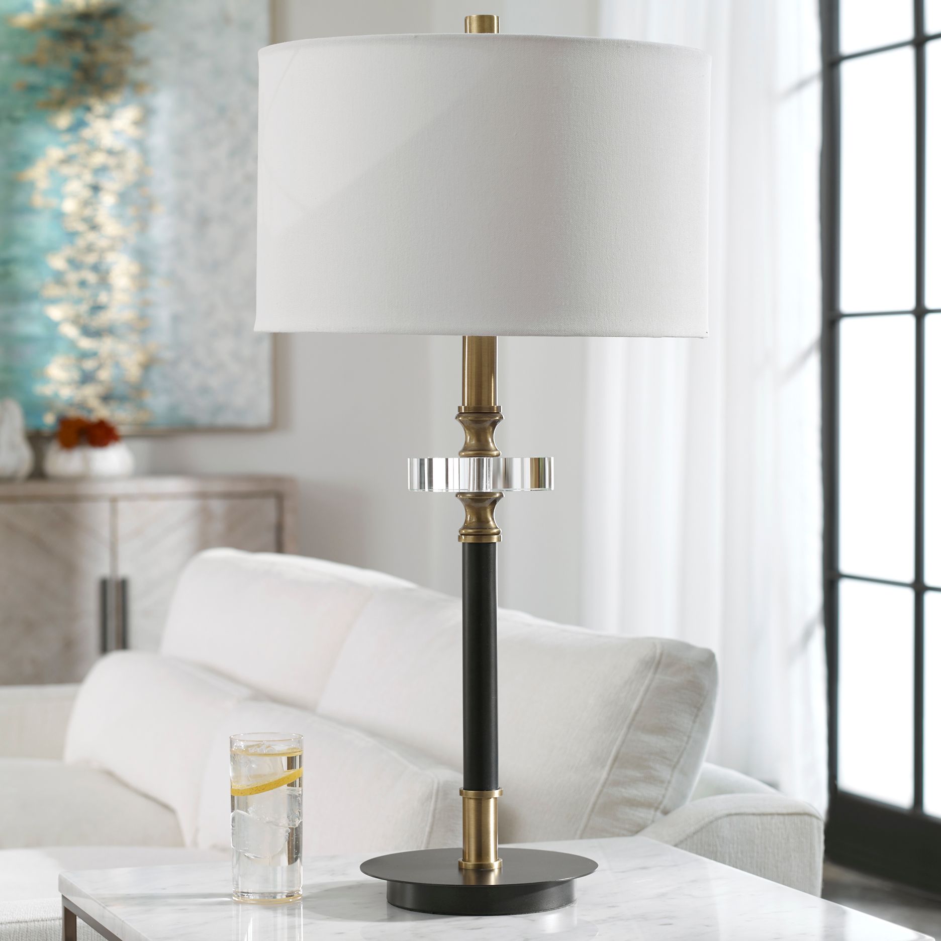 uttermost crystal table lamps