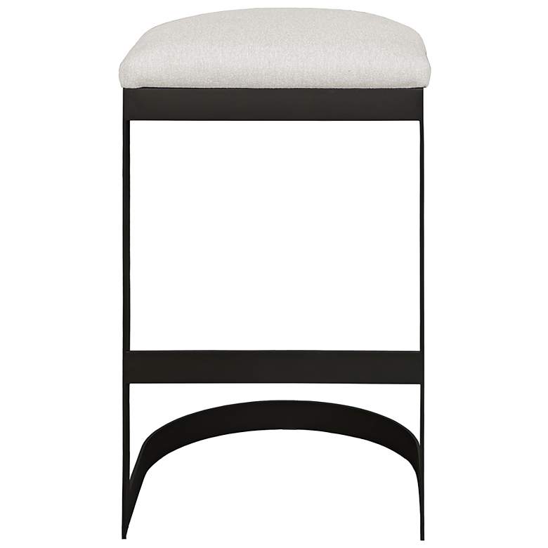 Image 4 Uttermost Maude 30" High Black and White Outdoor Bar Stool more views
