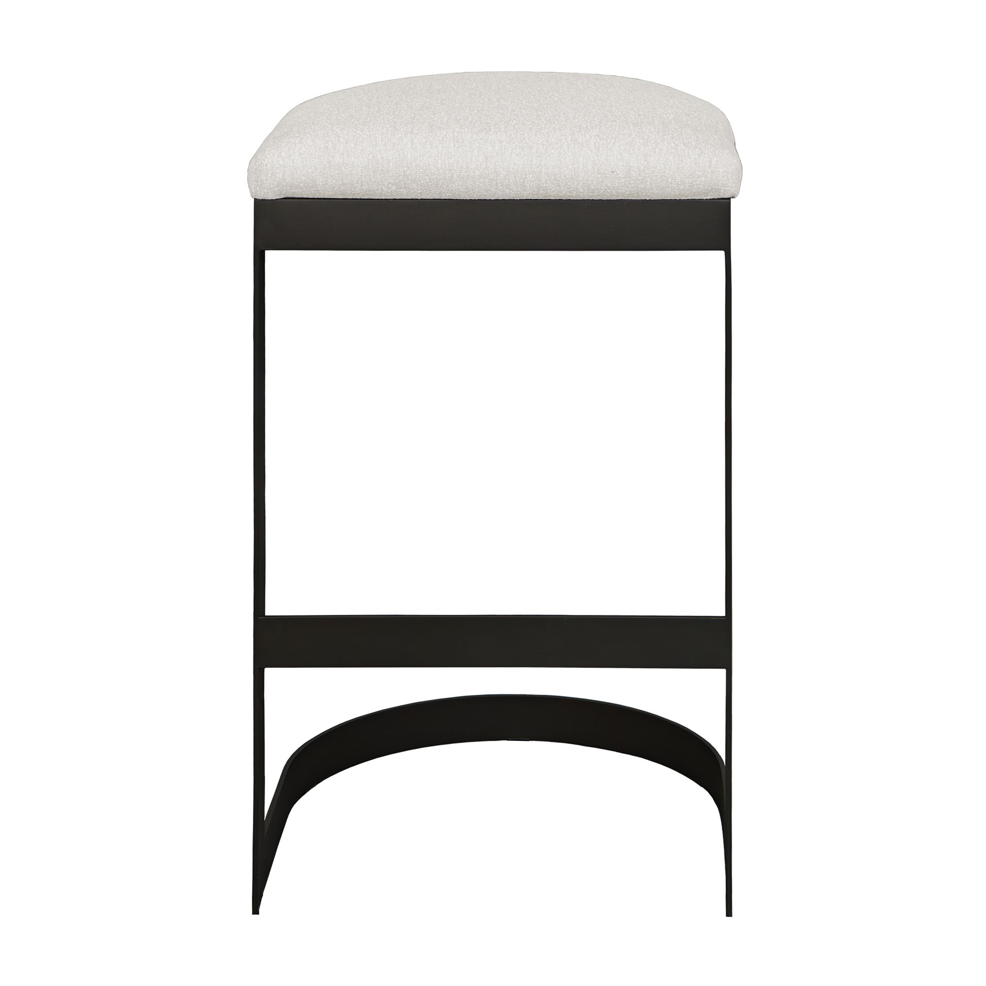 Uttermost Maude 30" High Black and White Outdoor Bar Stool