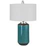 Uttermost Maui Aqua Blue Ceramic Table Lamp