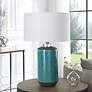 Thumbnail3 of Uttermost Maui Aqua Blue Ceramic Table Lamp more views