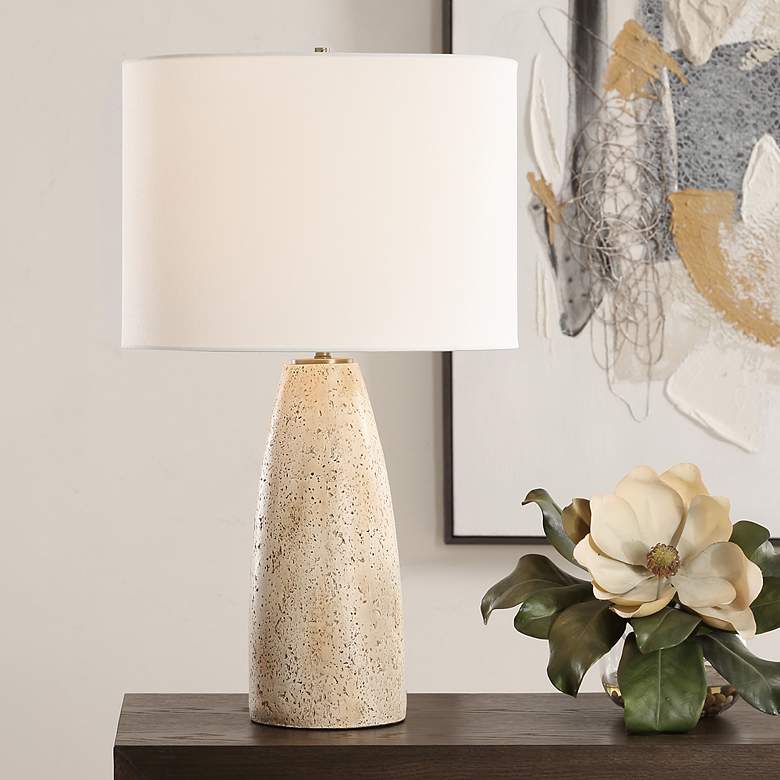Image 1 Uttermost Maury 26 1/2" High Clay Table Lamp