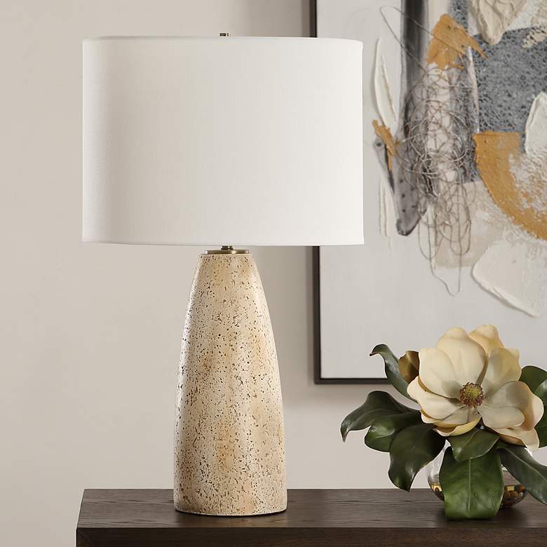 Image 3 Uttermost Maury 26 1/2" High Clay Table Lamp more views