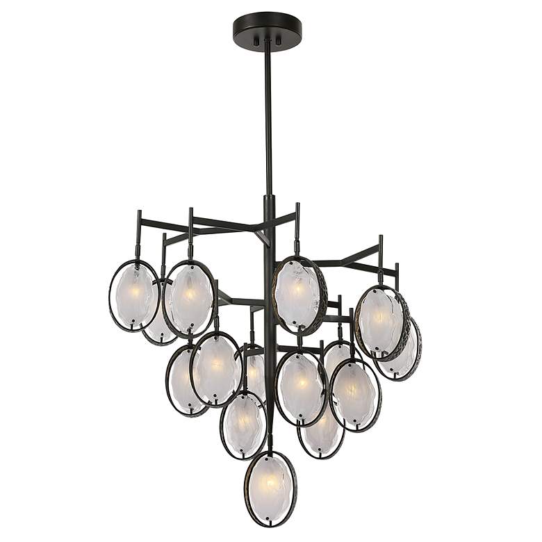 Image 6 Uttermost Maxin 36 1/4" Dark Bronze 15-Light Rustic Modern Chandelier more views