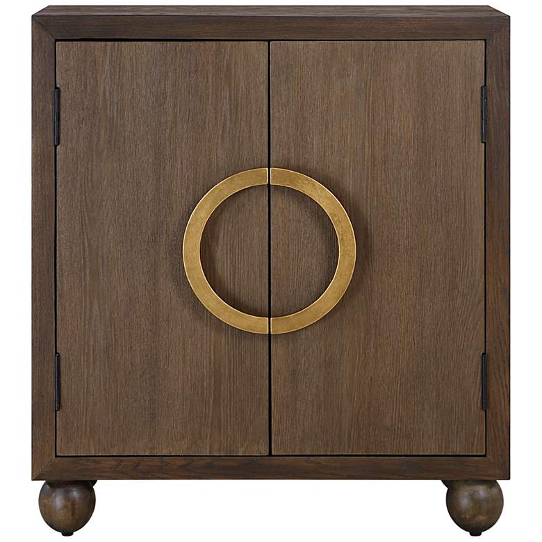 Image 2 Uttermost Mayenne 31 1/2" Wide Oak Wood 2-Door Cabinet