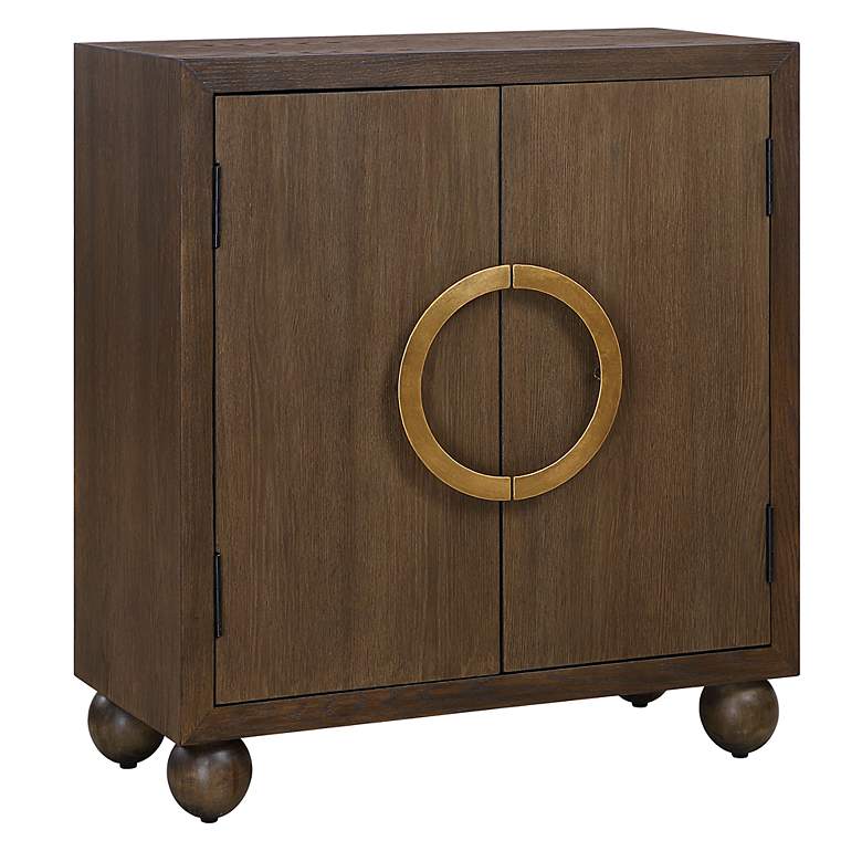 Image 4 Uttermost Mayenne 31 1/2" Wide Oak Wood 2-Door Cabinet more views