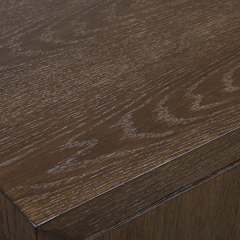Image 7 Uttermost Mayenne 31 1/2" Wide Oak Wood 2-Door Cabinet more views