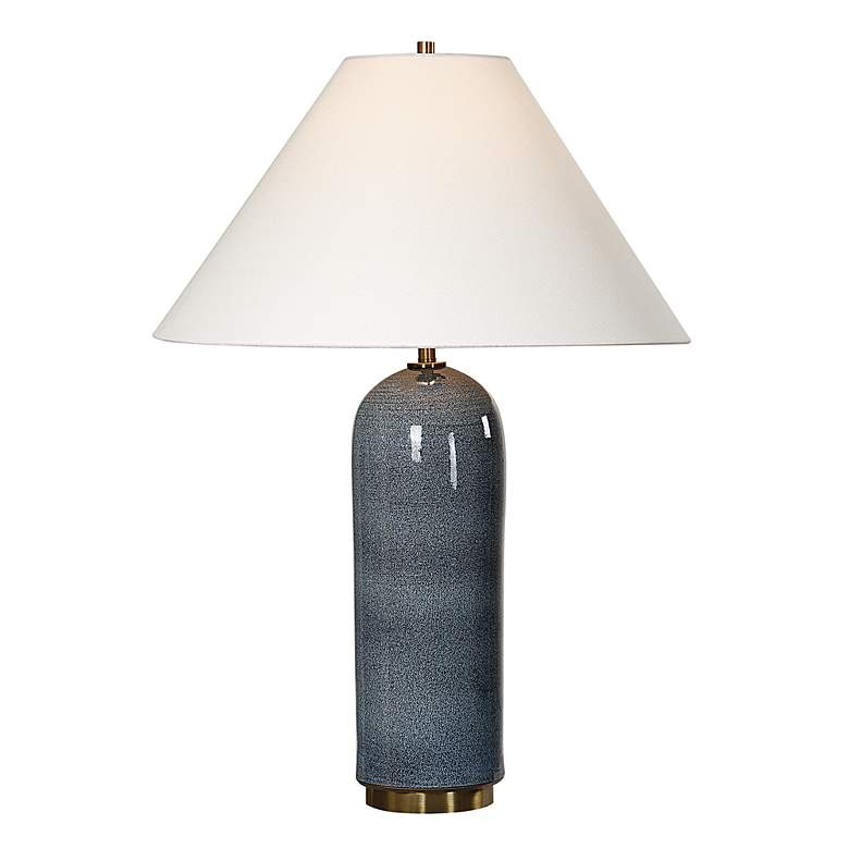 Image 2 Uttermost Mayetta 27 3/4" Blue Ceramic Table Lamp