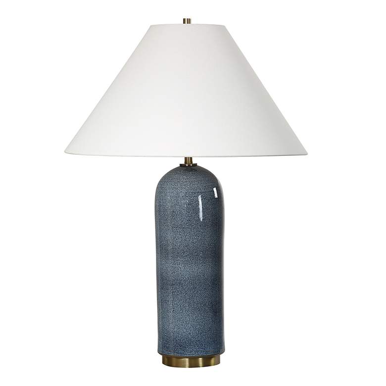 Image 4 Uttermost Mayetta 27 3/4" Blue Ceramic Table Lamp more views