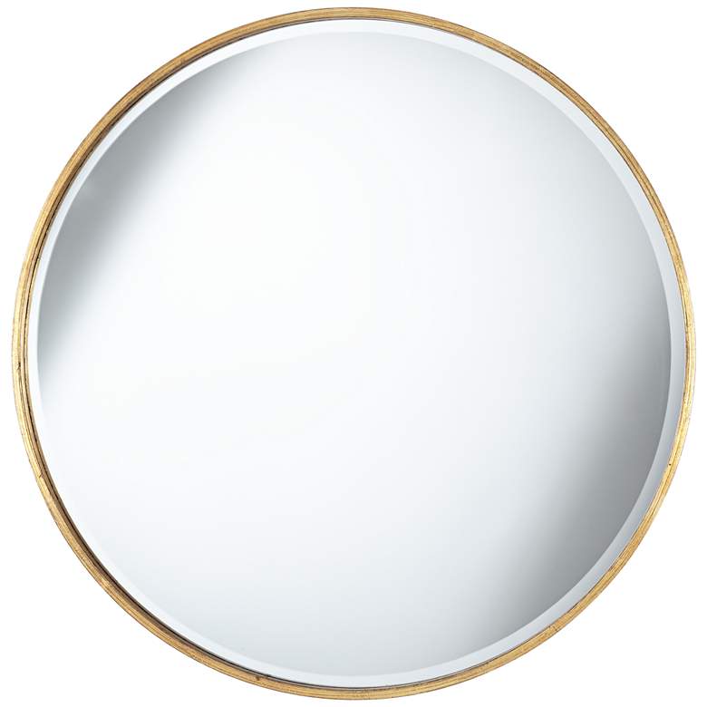 Uttermost Mayfair Antique Gold 34&quot; Round Wall Mirror