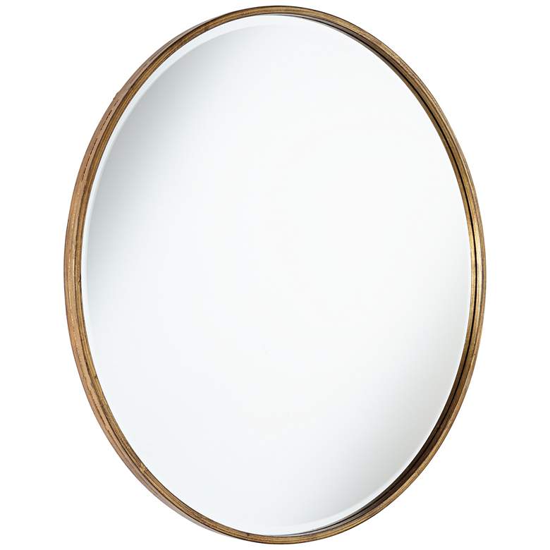 Uttermost Mayfair Antique Gold 34&quot; Round Wall Mirror more views