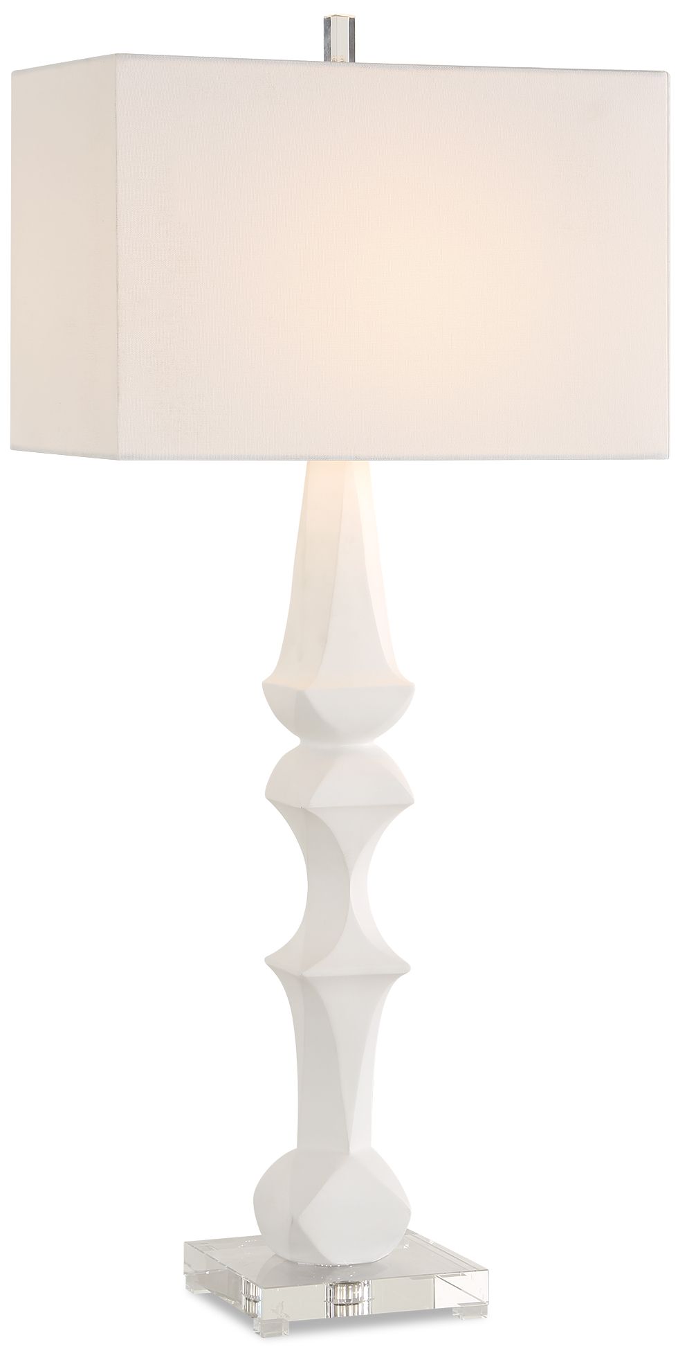 Image 2 Uttermost Mayme 37 1/2" Matte White Table Lamp