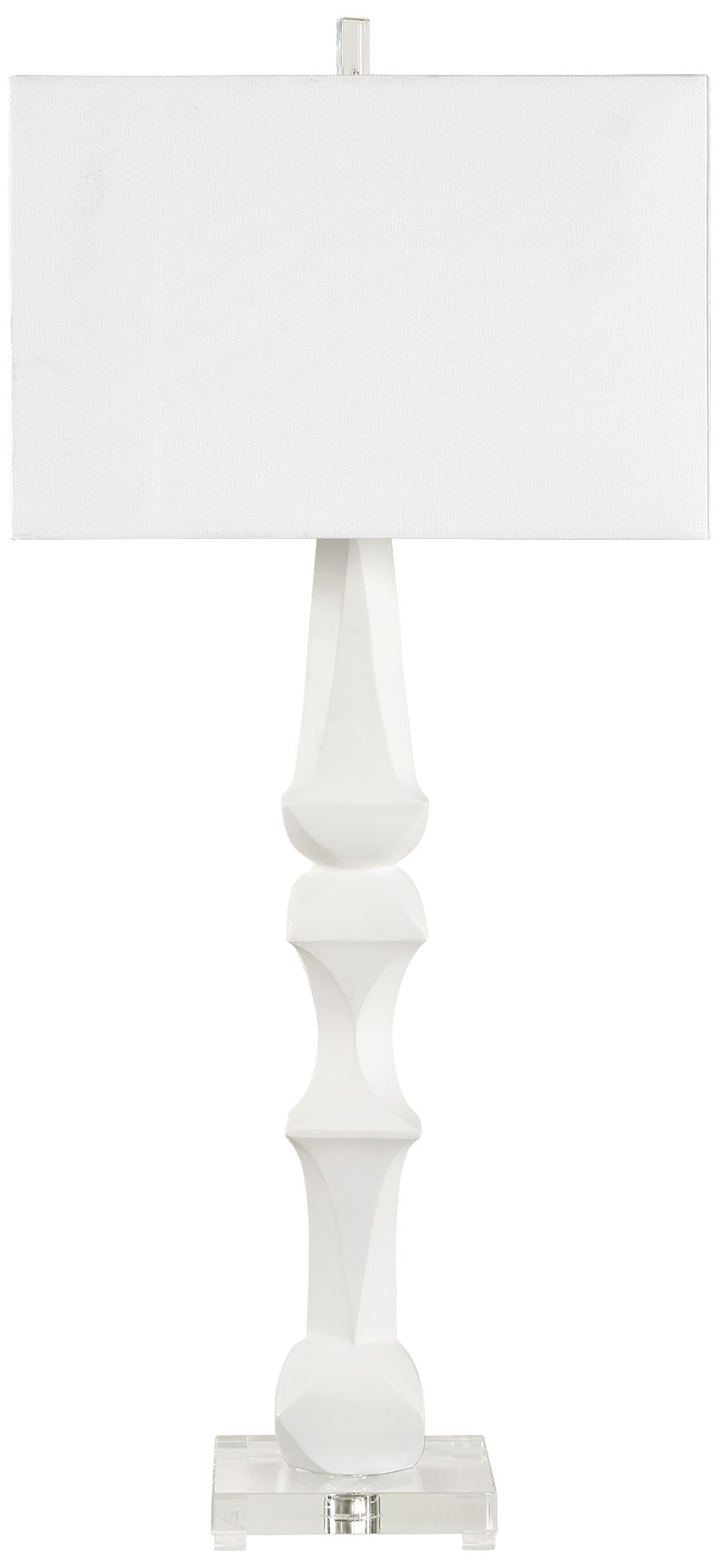 Image 5 Uttermost Mayme 37 1/2" Matte White Table Lamp more views