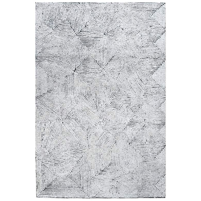 Image 2 Uttermost Maze 5'x8' Ivory Abstract Area Rug