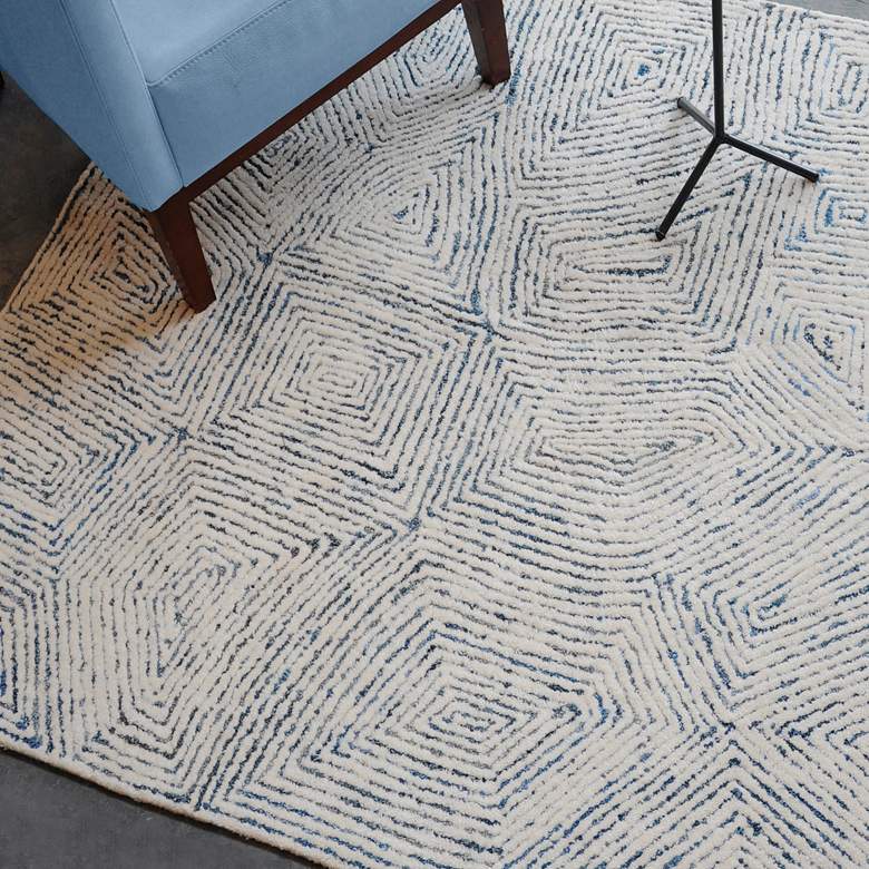Image 1 Uttermost Maze 5'x8' Ivory Abstract Area Rug