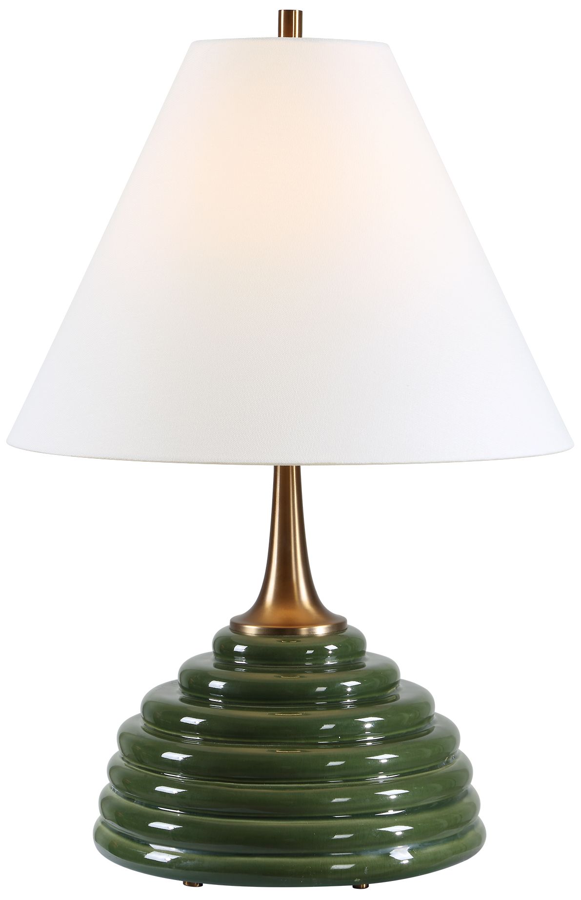 Image 2 Uttermost McKay 25" Dark Green Ceramic Table Lamp