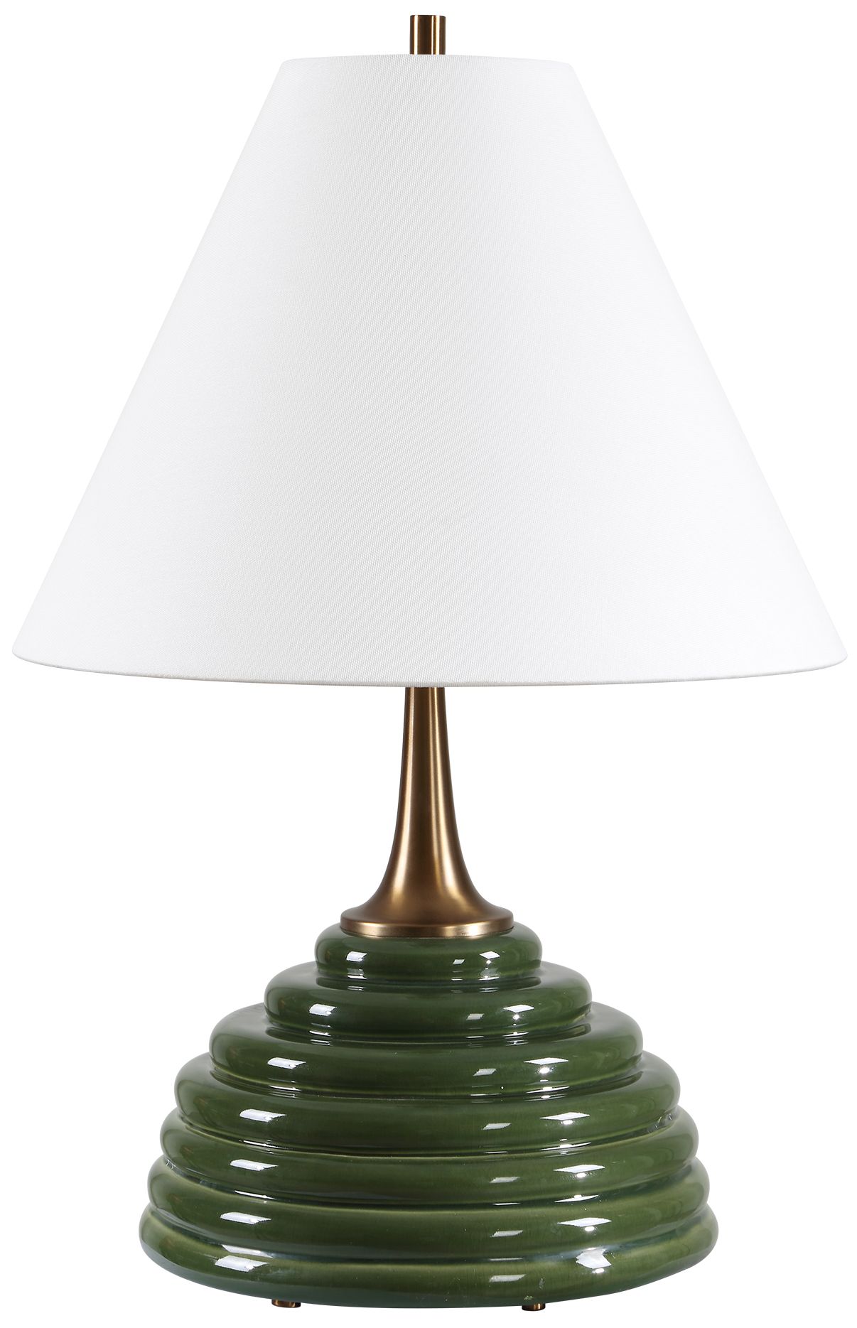 Image 4 Uttermost McKay 25" Dark Green Ceramic Table Lamp more views