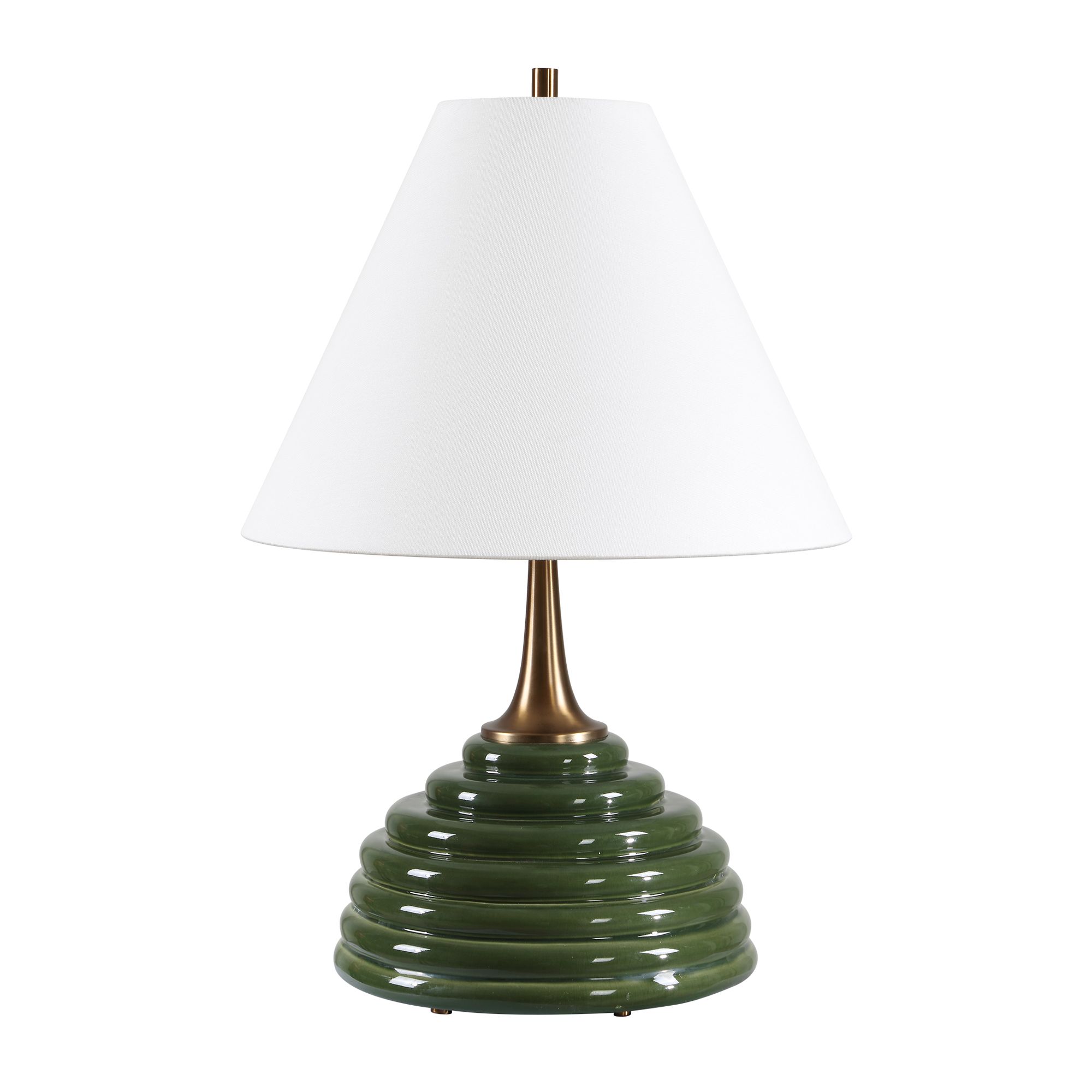 Image 4 Uttermost McKay 25" Dark Green Ceramic Table Lamp more views
