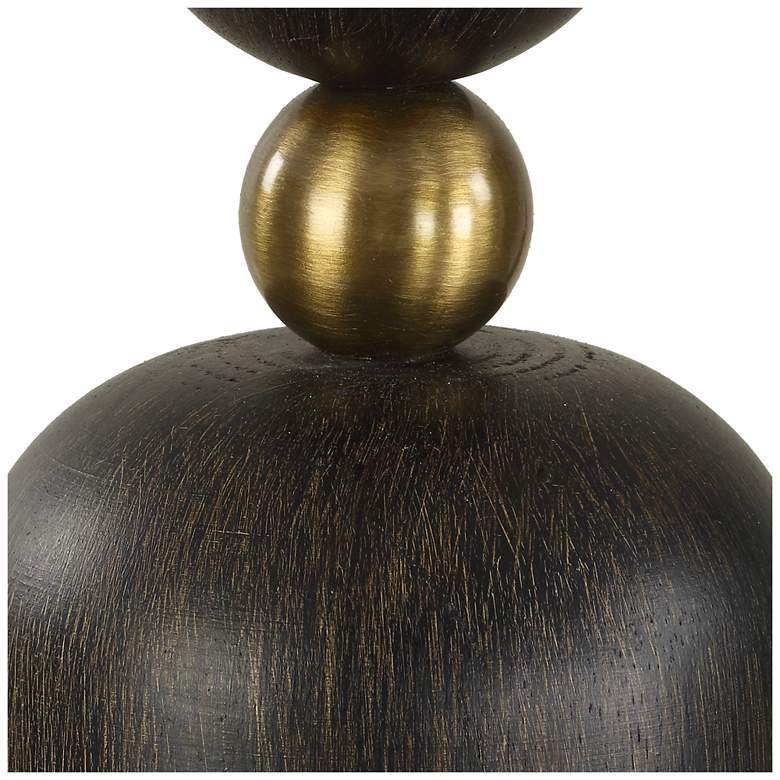 Image 5 Uttermost McQuinn 30 1/2" Dark Walnut Table Lamp more views