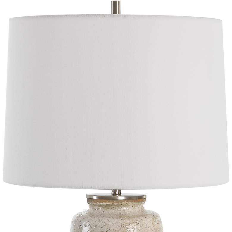 Image 5 Uttermost Medan Taupe and Dove Gray Ceramic Table Lamp more views