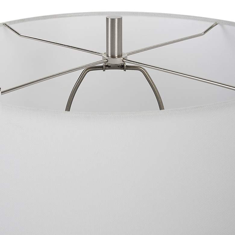 Image 6 Uttermost Medan Taupe and Dove Gray Ceramic Table Lamp more views