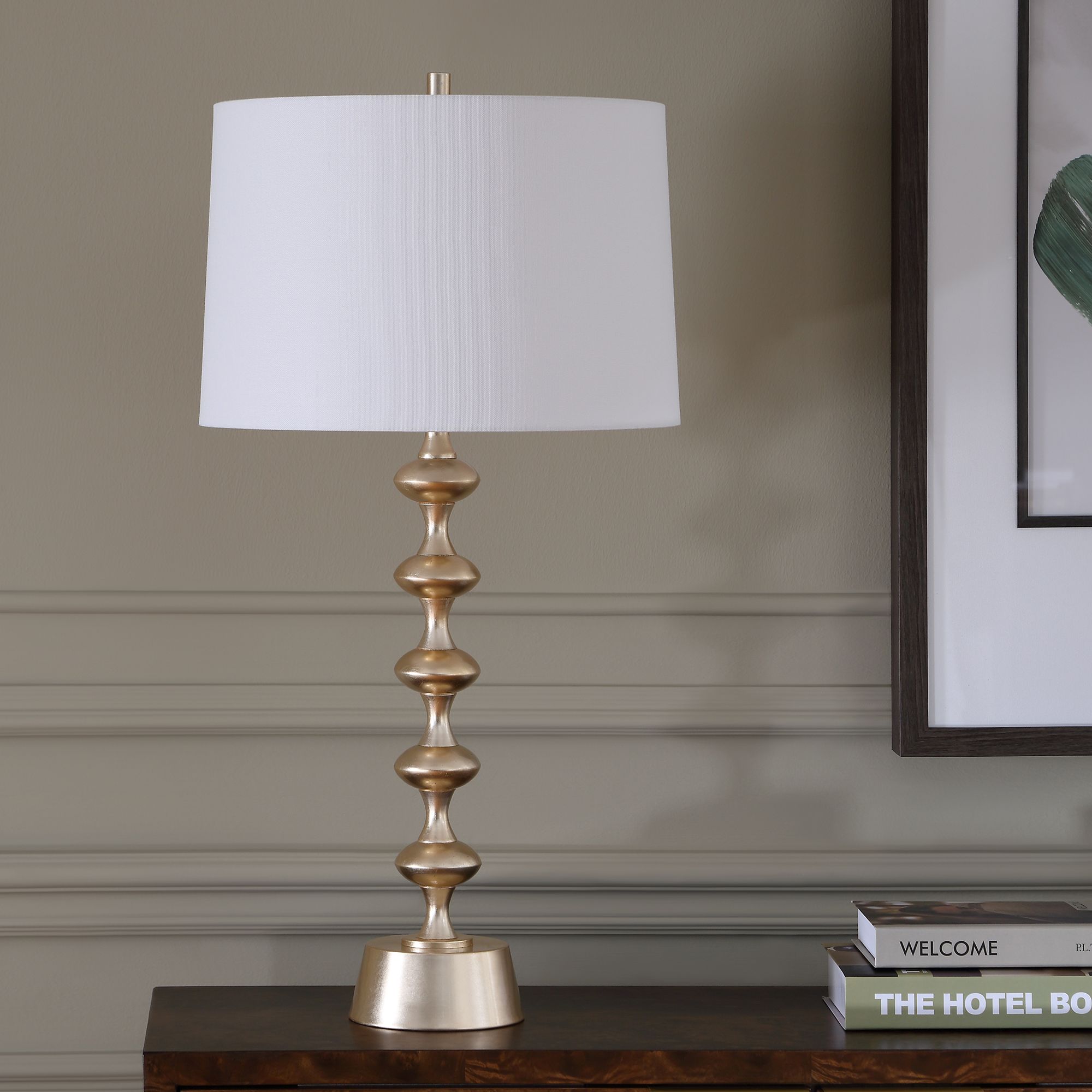 Image 3 Uttermost Meila 29 1/2" Antique Brass Table Lamp more views